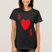 King Of Hearts Valentine's Day Lover Royal Flush F T-shirt (Voorkant)