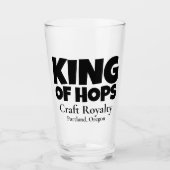 King of Hops - Craft Royalty-vrije verkoop - Custo Glas (Voorkant)
