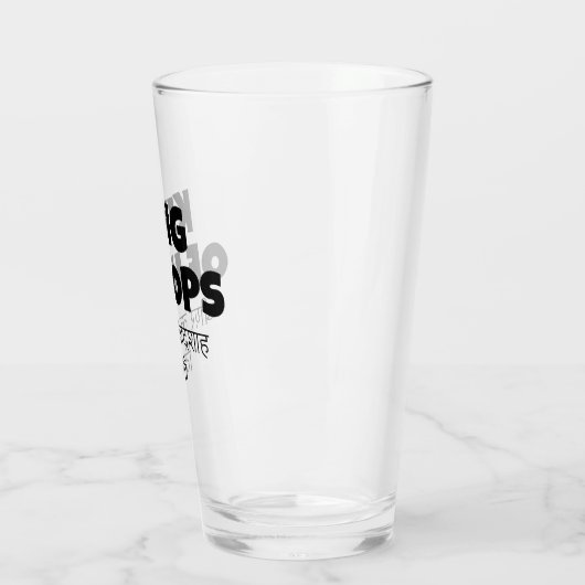 King of Hops - Hindi Beer Quote Custom Design Glas (Links)