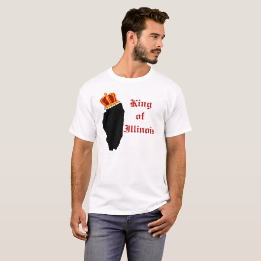 King of Illinois T-shirt (Voorkant volledig)