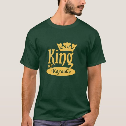 King of Karaoke shirt - kies stijl & kleur (Voorkant)