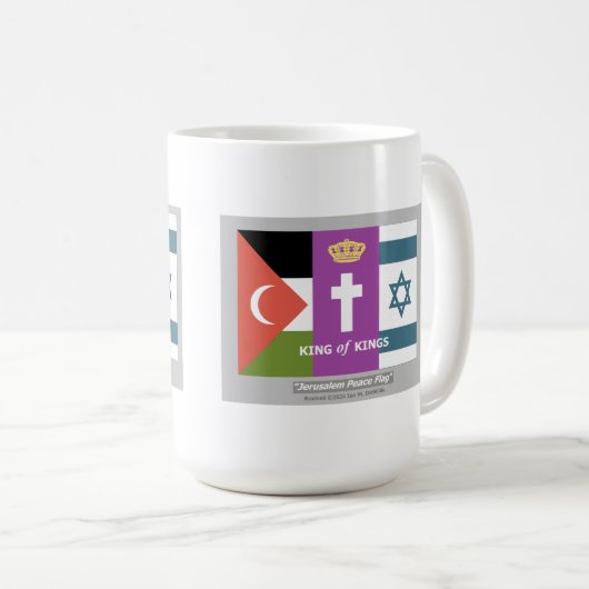 King of Kings Jerusalem Mug Koffiemok (Voorkant rechts)