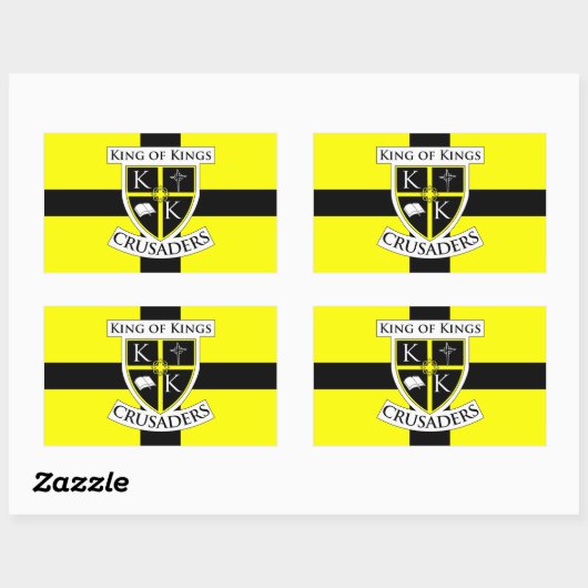 King of Kings Kruisvaarders Vlag Sticker (Vel)