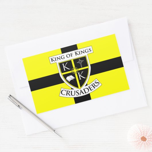 King of Kings Kruisvaarders Vlag Sticker (Envelop)