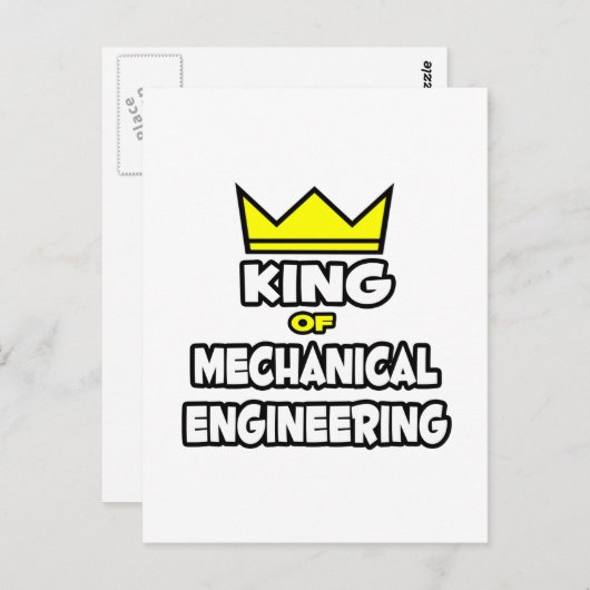 King of Mechanical Engineering Briefkaart (Voorkant / Achterkant)