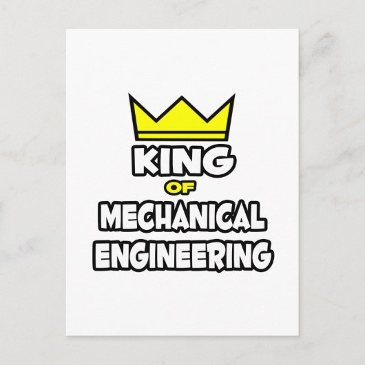King of Mechanical Engineering Briefkaart (Voorkant)