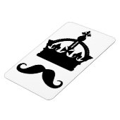 King of Mustaches custom magnet Magneet (Linkerzijde)