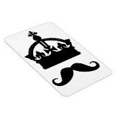King of Mustaches custom magnet Magneet (Rechterzijde)