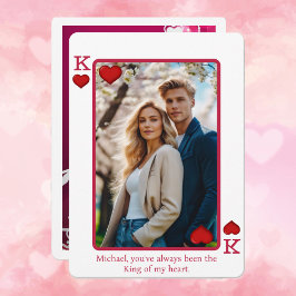 King Of My Heart Foto Valentijnsdag Vakantie Auto Feestdagenkaart