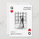 King Of My Heart Valentijnsdag Foto Feestdagenkaart (Achterkant)