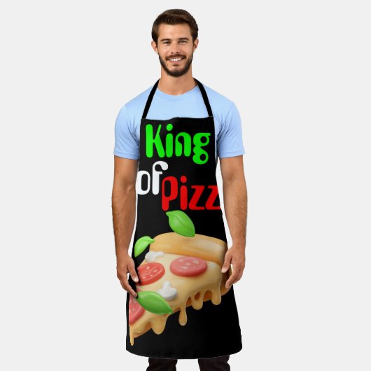 King of Pizza Schort (Gedragen)