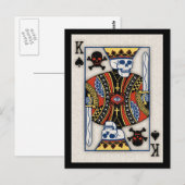 King of Skulls Briefkaart (Voorkant / Achterkant)