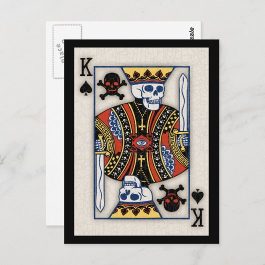 King of Skulls Briefkaart (Voorkant / Achterkant)