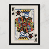 King of Skulls Briefkaart (Voorkant)