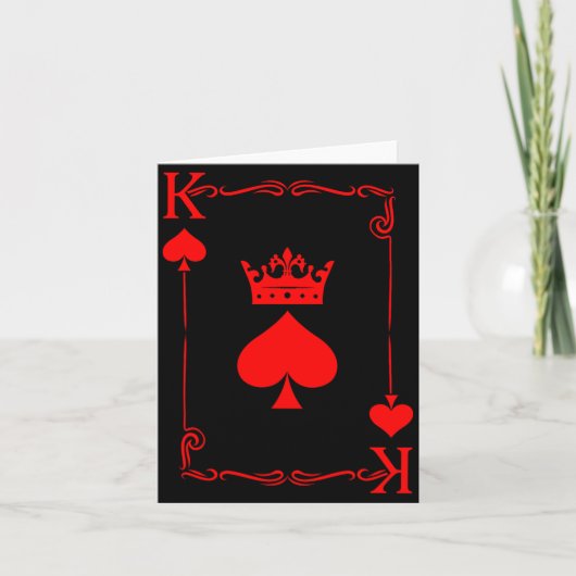King Of Spade Game Black History Playing Card Men  Kaart (Voorkant)