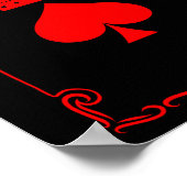 King Of Spade Game Black History Playing Card Men  Poster (Hoek)