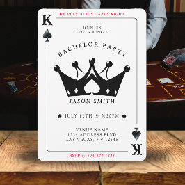 King of Spades Casino Poker Kaart vrijgezellenfees