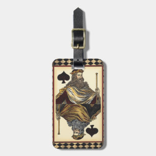 King of Spades-speelkaart van Vision Studio Bagagelabel