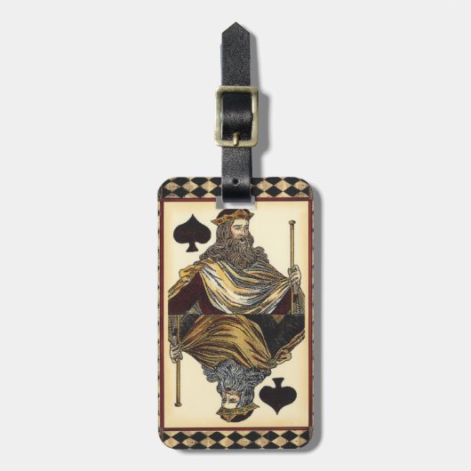 King of Spades-speelkaart van Vision Studio Bagagelabel (Voorkant verticaal)