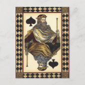 King of Spades-speelkaart van Vision Studio Briefkaart (Voorkant)