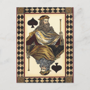King of Spades-speelkaart van Vision Studio Briefkaart