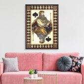 King of Spades-speelkaart van Vision Studio Canvas Afdruk (Insitu (Woonkamer))