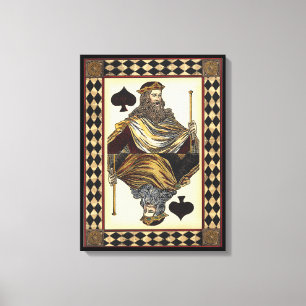 King of Spades-speelkaart van Vision Studio Canvas Afdruk