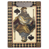 King of Spades-speelkaart van Vision Studio Klembord (Voorkant)
