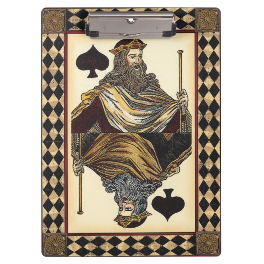 King of Spades-speelkaart van Vision Studio Klembord (Voorkant)