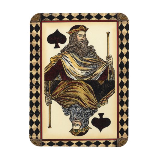 King of Spades-speelkaart van Vision Studio Magneet (Verticaal)