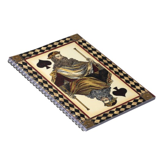 King of Spades-speelkaart van Vision Studio Notitieboek (Rechterzijde)