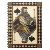 King of Spades-speelkaart van Vision Studio Notitieboek (Voorkant)