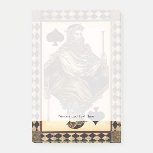 King of Spades-speelkaart van Vision Studio Post-it® Notes (Voorkant)