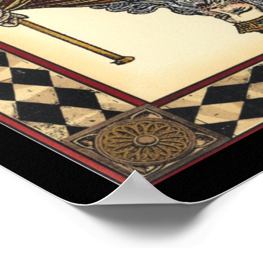 King of Spades-speelkaart van Vision Studio Poster (Hoek)