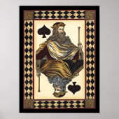 King of Spades-speelkaart van Vision Studio Poster (Voorkant)