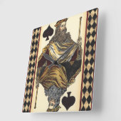 King of Spades-speelkaart van Vision Studio Vierkante Klok (Hoek)