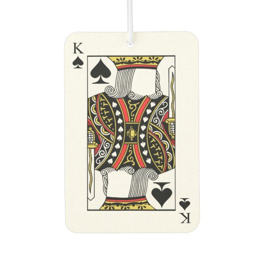 King of Spades - Voeg uw Afbeelding Luchtverfrisser (Voorkant)