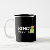 King of spreadsheets Two-Tone koffiekoffie mok (Links)