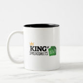 King of spreadsheets Two-Tone koffiekoffie mok (Links)