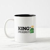 King of spreadsheets Two-Tone koffiekoffie mok (Links)