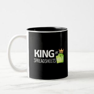 King of spreadsheets Two-Tone koffiekoffie mok