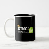King of spreadsheets Two-Tone koffiekoffie mok (Links)
