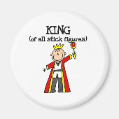 King of Stick Figures Magneet (Voorkant)