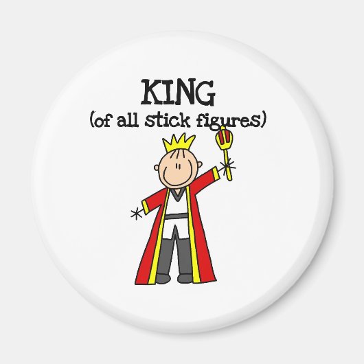 King of Stick Figures Magneet (Voorkant)