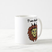 King of Strength – Geometric Lion Mug Koffiemok (Voorkant rechts)