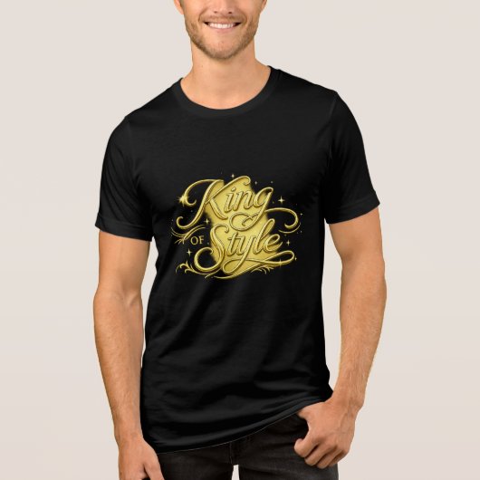 King of Style Luxury Gold Men's T-Shirt (Voorkant)