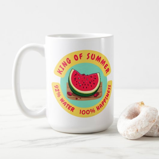 King Of Summer Juicy Watermelon  Koffiemok (Met donut)