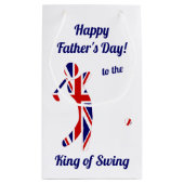 King of Swing- Union Jack Flag Golfer Vaderdag Klein Cadeauzakje (Achterkant)
