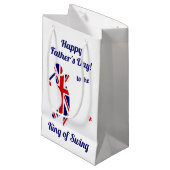 King of Swing- Union Jack Flag Golfer Vaderdag Klein Cadeauzakje (Voorkant Gekanteld)