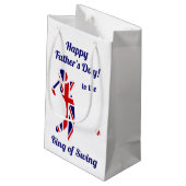 King of Swing- Union Jack Flag Golfer Vaderdag Klein Cadeauzakje (Achterkant Gekanteld)